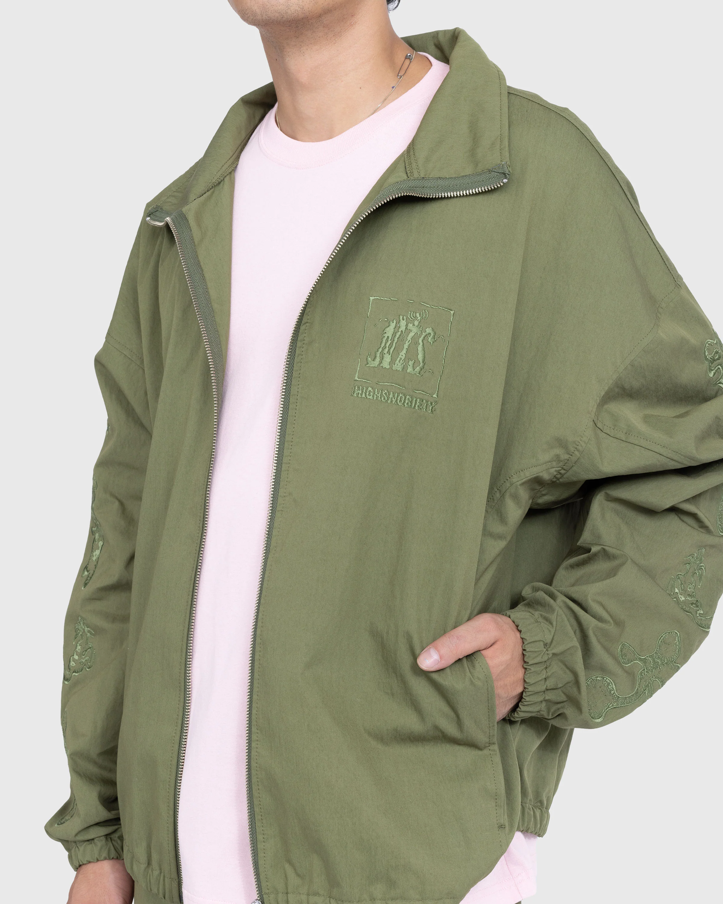 Highsnobiety X NTS Track Jacket - Green - Image 6